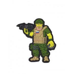 Патч, шеврон ПВХ на липучке Орк дронщик [Strike Gear]